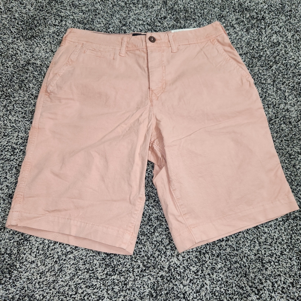 American Eagle Shorts Men 30 Classic At The Knee Next Level Flex Chino Salmon‎
